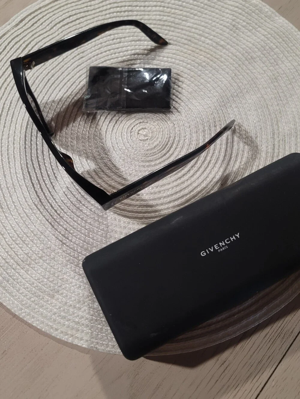 Givenchy Men's Tortoiseshell Sunglasses with Gold Logo